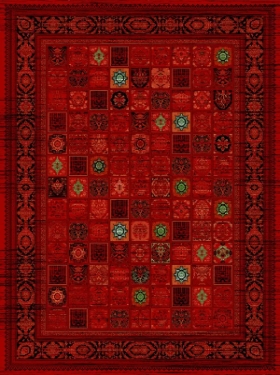 فرش 700 شانه رنگی کد 2496 فردین